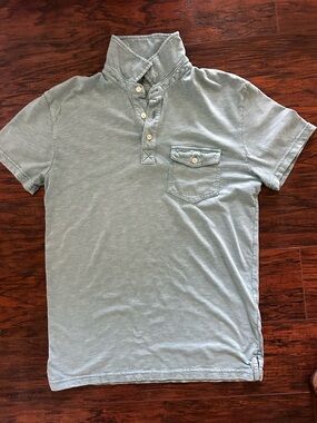 Men's Medium soft Sleeve Polo Shirt iSage Green American Eagle